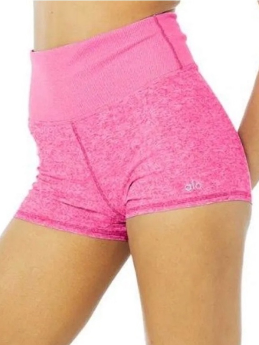 alo Yoga Alosoft Aura Short Electric Pink Small NWOT